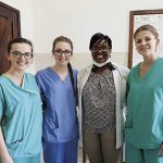 Jill, Nicole, Dr Lucy Kaluvu and Sylwia