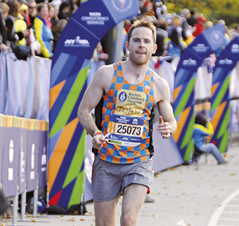 John Competing in the 2016 New York City Marathon