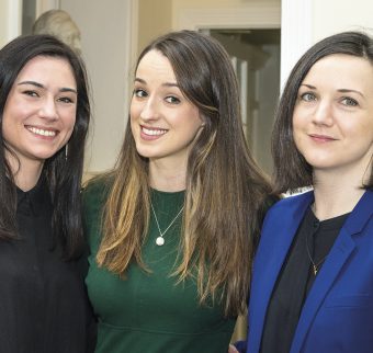 (L-R) Dr Rebecca Courtney (TCD), Dr Orna Collins (TCD), Dr Mary Coleman (St. James Hospital)