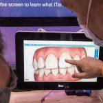 In interactive display from iTero helps practitioners learn more about the product range