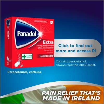 Ad: Panadol - Pain Relief that's maid in Ireland.