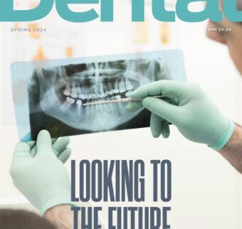 The cover of Ireland's Dental magazine - Spring 2024. Showing the lead feature, Looking to the future.